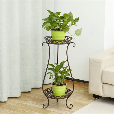 metal garden pot holders for side of the house|outdoor stand for potted plants.